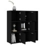 Estantería de madera contrachapada negro 90x30x90 cm de vidaXL, Librerías y estanterías - Ref: Foro24-802931, Precio: 75,66 €...