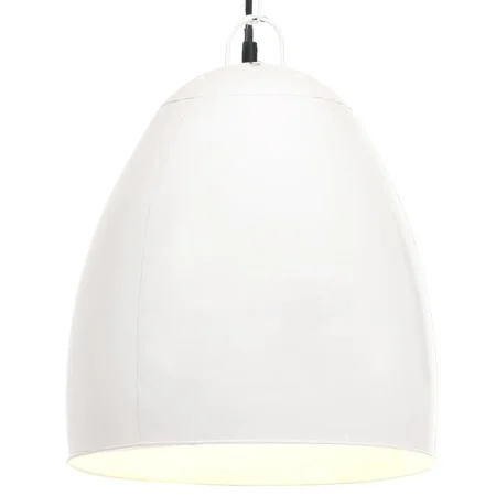 Lámpara colgante industrial redonda 25 W blanca 42 cm E27 de vidaXL, Lámparas - Ref: Foro24-320558, Precio: 49,99 €, Descuent...