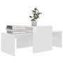 Mesa de centro madera contrachapada blanco brillo 100x48x40 cm de vidaXL, Mesas de centro - Ref: Foro24-802918, Precio: 62,24...