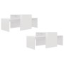 Mesa de centro madera contrachapada blanco brillo 100x48x40 cm de vidaXL, Mesas de centro - Ref: Foro24-802918, Precio: 62,24...