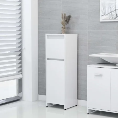 Badezimmerschrank aus weißem Sperrholz, 30 x 30 x 95 cm von vidaXL, Badezimmermöbel - Ref: Foro24-802660, Preis: 55,41 €, Rab...