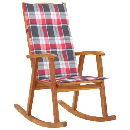 Silla mecedora con cojines madera maciza de acacia de , Sillas de jardín - Ref: Foro24-3064192, Precio: 204,07 €, Descuento: %