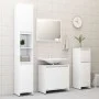 Badezimmerschrank aus weißem Sperrholz, 30 x 30 x 95 cm von vidaXL, Badezimmermöbel - Ref: Foro24-802660, Preis: 55,41 €, Rab...