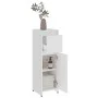 Badezimmerschrank aus weißem Sperrholz, 30 x 30 x 95 cm von vidaXL, Badezimmermöbel - Ref: Foro24-802660, Preis: 55,41 €, Rab...