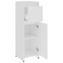 Armario de baño madera contrachapada blanco 30x30x95 cm de vidaXL, Muebles de baño - Ref: Foro24-802660, Precio: 54,61 €, Des...