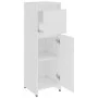 Badezimmerschrank aus weißem Sperrholz, 30 x 30 x 95 cm von vidaXL, Badezimmermöbel - Ref: Foro24-802660, Preis: 55,41 €, Rab...