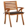 Sillas de jardín con cojines 4 unidades madera maciza de acacia de , Sillas de jardín - Ref: Foro24-3075182, Precio: 512,99 €...