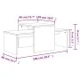 Betongrauer Couchtisch aus Sperrholz, 100 x 48 x 40 cm von vidaXL, Couchtisch - Ref: Foro24-802916, Preis: 48,91 €, Rabatt: %