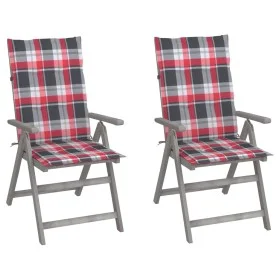 Liegestühle und Kissen 2 Stück massives Akazienholz von , Gartenstühle - Ref: Foro24-3064711, Preis: 150,92 €, Rabatt: %