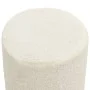 Hocker redondo blanco lana de , Taburetes y sillas plegables - Ref: Foro24-340251, Precio: 49,88 €, Descuento: %