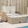 Sofá de jardín con cojines de 2 plazas ratán sintético beige de , Sofás de exterior - Ref: Foro24-365135, Precio: 271,37 €, D...