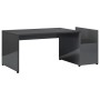 Mesa de centro madera contrachapada gris brillante 90x45x35 cm de vidaXL, Mesas de centro - Ref: Foro24-802929, Precio: 41,01...
