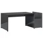Mesa de centro madera contrachapada gris brillante 90x45x35 cm de vidaXL, Mesas de centro - Ref: Foro24-802929, Precio: 40,50...