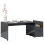 Mesa de centro madera contrachapada gris brillante 90x45x35 cm de vidaXL, Mesas de centro - Ref: Foro24-802929, Precio: 41,01...