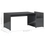 Mesa de centro madera contrachapada gris brillante 90x45x35 cm de vidaXL, Mesas de centro - Ref: Foro24-802929, Precio: 41,01...