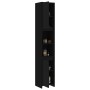 Armario de baño de madera contrachapada negro 30x30x183,5 cm de vidaXL, Muebles de baño - Ref: Foro24-802670, Precio: 74,21 €...