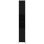 Armario de baño de madera contrachapada negro 30x30x183,5 cm de vidaXL, Muebles de baño - Ref: Foro24-802670, Precio: 74,21 €...