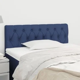 Cabecero de tela azul 100x7x78/88 cm de , Cabeceros y pies de cama - Ref: Foro24-346332, Precio: 40,89 €, Descuento: %