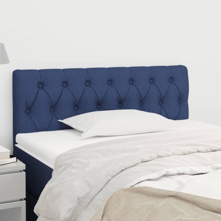 Cabecero de tela azul 100x7x78/88 cm de , Cabeceros y pies de cama - Ref: Foro24-346332, Precio: 41,36 €, Descuento: %