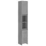 Armario de baño contrachapada gris hormigón 30x30x183,5 cm de vidaXL, Muebles de baño - Ref: Foro24-802673, Precio: 83,51 €, ...