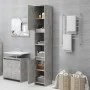 Armario de baño contrachapada gris hormigón 30x30x183,5 cm de vidaXL, Muebles de baño - Ref: Foro24-802673, Precio: 83,51 €, ...