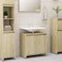 Armario de baño madera contrachapada color roble 60x33x61 cm de vidaXL, Muebles de baño - Ref: Foro24-802645, Precio: 43,05 €...