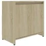 Armario de baño madera contrachapada color roble 60x33x61 cm de vidaXL, Muebles de baño - Ref: Foro24-802645, Precio: 42,16 €...