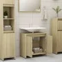 Armario de baño madera contrachapada color roble 60x33x61 cm de vidaXL, Muebles de baño - Ref: Foro24-802645, Precio: 42,16 €...