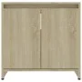 Armario de baño madera contrachapada color roble 60x33x61 cm de vidaXL, Muebles de baño - Ref: Foro24-802645, Precio: 42,16 €...