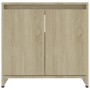 Armario de baño madera contrachapada color roble 60x33x61 cm de vidaXL, Muebles de baño - Ref: Foro24-802645, Precio: 43,05 €...