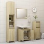 Armario de baño madera contrachapada color roble 60x33x61 cm de vidaXL, Muebles de baño - Ref: Foro24-802645, Precio: 43,05 €...