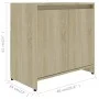 Armario de baño madera contrachapada color roble 60x33x61 cm de vidaXL, Muebles de baño - Ref: Foro24-802645, Precio: 42,16 €...