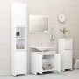 Conjunto de muebles de baño madera contrachapada blanco brillo de vidaXL, Muebles de baño - Ref: Foro24-802657, Precio: 62,48...