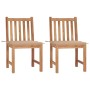 Sillas de jardín 2 unidades madera maciza de teca con cojines de , Sillas de jardín - Ref: Foro24-3062919, Precio: 238,71 €, ...