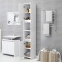Armario de baño madera contrachapada blanco 30x30x183,5 cm de vidaXL, Muebles de baño - Ref: Foro24-802669, Precio: 75,95 €, ...