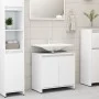 Armario de baño madera contrachapada blanco 60x33x61 cm de vidaXL, Muebles de baño - Ref: Foro24-802642, Precio: 49,73 €, Des...