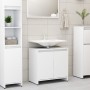 Armario de baño madera contrachapada blanco 60x33x61 cm de vidaXL, Muebles de baño - Ref: Foro24-802642, Precio: 51,13 €, Des...