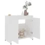 Armario de baño madera contrachapada blanco 60x33x61 cm de vidaXL, Muebles de baño - Ref: Foro24-802642, Precio: 49,73 €, Des...
