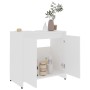 Armario de baño madera contrachapada blanco 60x33x61 cm de vidaXL, Muebles de baño - Ref: Foro24-802642, Precio: 51,13 €, Des...