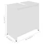 Armario de baño madera contrachapada blanco 60x33x61 cm de vidaXL, Muebles de baño - Ref: Foro24-802642, Precio: 49,73 €, Des...