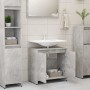 Armario de baño madera contrachapada gris hormigón 60x33x61 cm de vidaXL, Muebles de baño - Ref: Foro24-802646, Precio: 53,01...