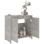 Armario de baño madera contrachapada gris hormigón 60x33x61 cm de vidaXL, Muebles de baño - Ref: Foro24-802646, Precio: 53,01...