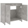 Armario de baño madera contrachapada gris hormigón 60x33x61 cm de vidaXL, Muebles de baño - Ref: Foro24-802646, Precio: 53,01...