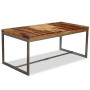 Mesa de comedor de madera maciza de acacia y acero 180 cm en Mesas de comedor | Comprar online en Foru.es