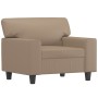 Sillón cuero sintético color capuchino 60 cm de , Sofás - Ref: Foro24-359411, Precio: 187,96 €, Descuento: %