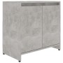 Armario de baño madera contrachapada gris hormigón 60x33x61 cm de vidaXL, Muebles de baño - Ref: Foro24-802646, Precio: 53,01...