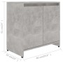 Armario de baño madera contrachapada gris hormigón 60x33x61 cm de vidaXL, Muebles de baño - Ref: Foro24-802646, Precio: 53,01...