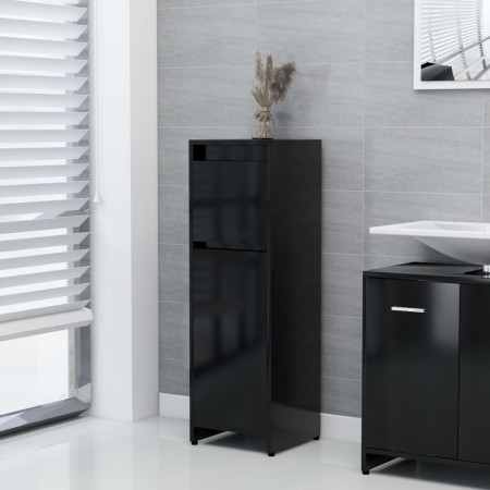 Armario de baño madera contrachapada negro 30x30x95 cm de vidaXL, Muebles de baño - Ref: Foro24-802661, Precio: 49,95 €, Desc...