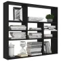 Estantería de pared madera contrachapada negro 90x16x78 cm de vidaXL, Estantes y estanterías - Ref: Foro24-802940, Precio: 48...