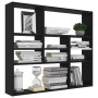 Estantería de pared madera contrachapada negro 90x16x78 cm de vidaXL, Estantes y estanterías - Ref: Foro24-802940, Precio: 49...